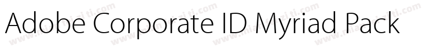Adobe Corporate ID Myriad Package字体转换
